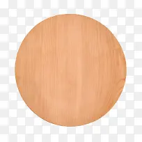 棕色木质纹理圆木盘实物
