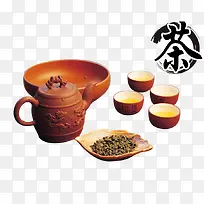 古代茶具装饰效果