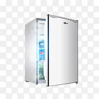 白色单门冰箱设计素材