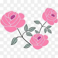 粉色情人节玫瑰花束