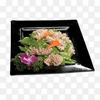 荷兰豆爆肚花