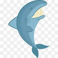 锋利牙齿的鲨鱼