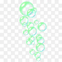 绿色泡泡效果元素