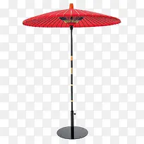 长柄红色伞