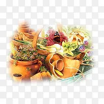 手绘花饰素描花饰素描