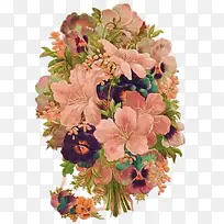 卡通花图案花饰素描