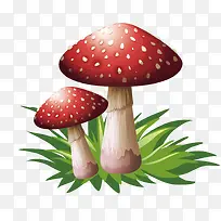 矢量毒蘑菇