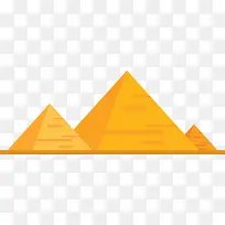 金字塔景点矢量符号