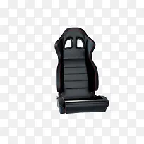 一个舒适黑色简单皮质汽车座椅