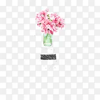 手绘花瓶