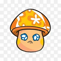 黄色卡通蘑菇表情