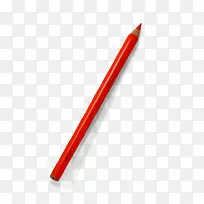 红色铅笔文具元素
