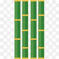 矢量图绿色的竹子