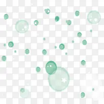 矢量绿色泡泡