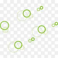 绿色圆圈泡泡