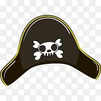 黑色海盗帽子