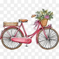 自行车与花卉