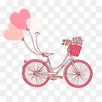 粉色自行车