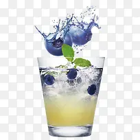 蓝莓冷饮夏天饮料