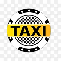 出租车圆形标签