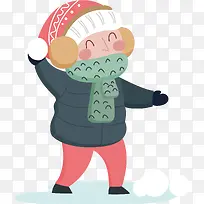 喜欢打雪仗的人