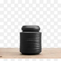 黑螺纹储茶罐