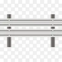 灰色磨砂矢量卡通护栏