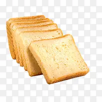 实物美食方形切片面包