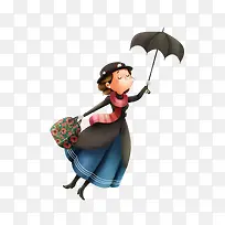 打伞的女孩