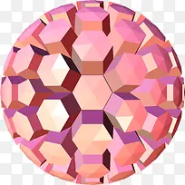 粉色蜂窝网格图形