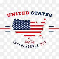 USA独立日矢量符号