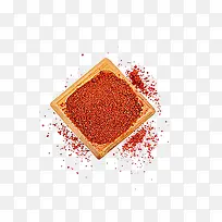红色方盘子与辣椒籽