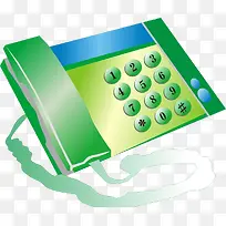 绿色电话机