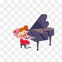 弹钢琴的小孩