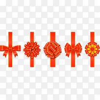 红色装饰花