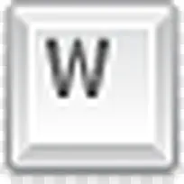 键盘W键图标