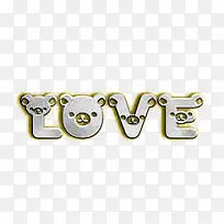 LOVE钻石字体