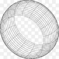 几何图形矢量创意抽象线条球形素