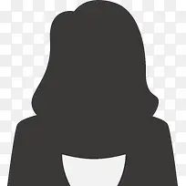 卡通商业女性剪影图