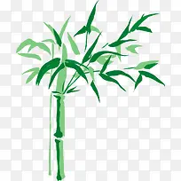 树木竹叶 卡通手绘清新竹子