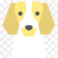 拉布拉多犬狗头矢量图