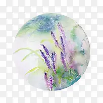 圆形鲜花装饰