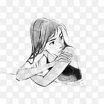 手绘女生