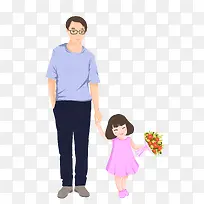 父亲节节日宣传单