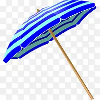 夏天气息条纹沙滩伞