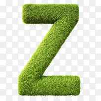 草组成的字母Z