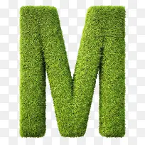 草组成的字母M