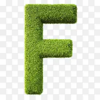 草组成的字母F