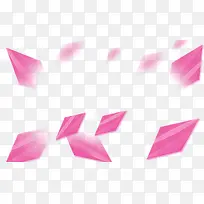 粉色飞舞菱形