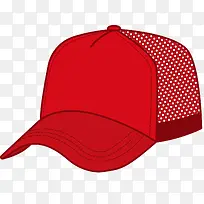网兜矢量卡通红色帽子